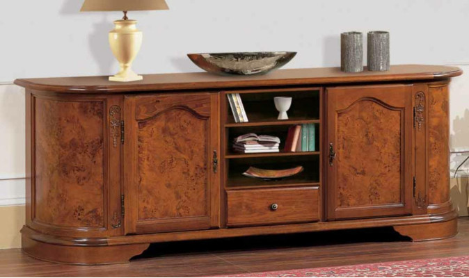 Aparador con espejo Aparador Aparadores Muebles de madera Armario Cómoda Marrón Nuevo