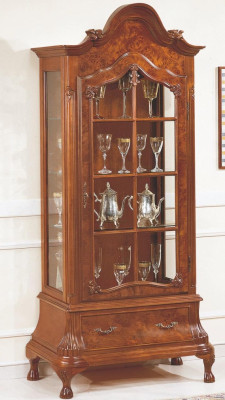 Vitrina armario de vidrio marrón Muebles Armarios Vitrinas Gabinete Muebles italianos nuevos