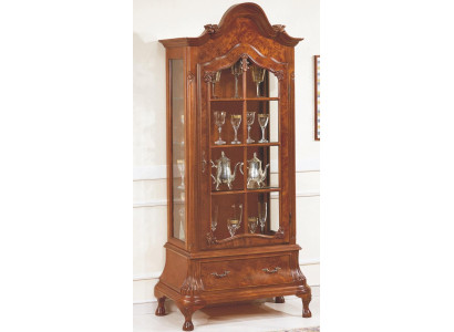 Vitrina armario de vidrio marrón Muebles Armarios Vitrinas Gabinete Muebles italianos nuevos