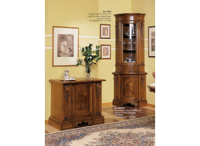 Vitrina esquinera gabinete de esquina gabinete madera armarios muebles italianos vidrio nuevo