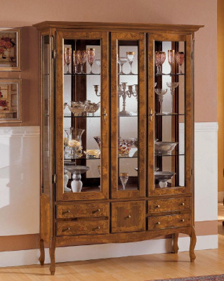 Armarios Vitrinas Armario de cristal Vitrina de madera Mueble Aparador italiano