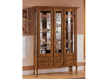 Armarios Vitrinas Armario de cristal Vitrina de madera Mueble Aparador italiano
