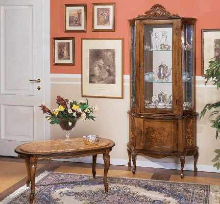 Vitrina Aparador Armarios Diseño Muebles italianos Armario Lujo Barroco Madera