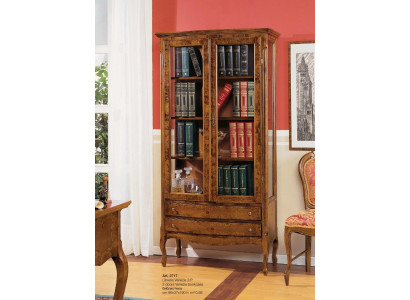 Vitrina de sala de estar, armario, estantería de libros, aparador, muebles clásicos, estantes de madera.