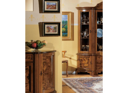Mueble armario de vidrio vitrina madera vitrinas cristal armario armarios estantes Italia