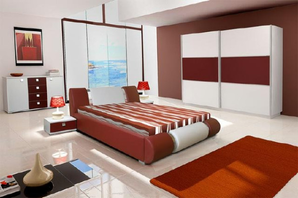 Cama de agua Cama Camas Cama doble Cama redonda Cama matrimonial Cuero Diseño Tapizado Nuevo Riva