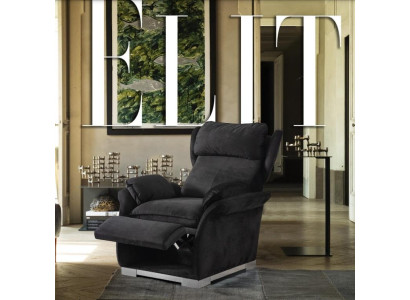 Sillón para televisión multifuncional de relajación estilo italiano, tapizado moderno nuevo.