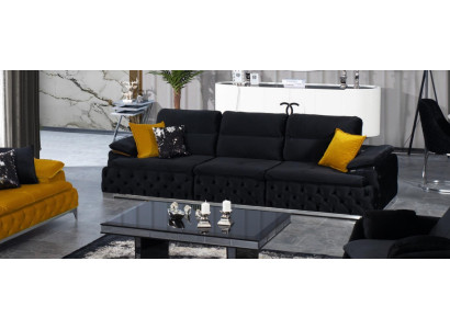 Estilo italiano Sofá Tapizado Sofá Triple de 4 Plazas Muebles Sofás