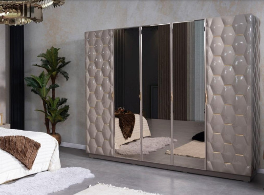 Armario Armario de lujo de madera Armarios Muebles Diseño de lujo Nuevo Dormitorio