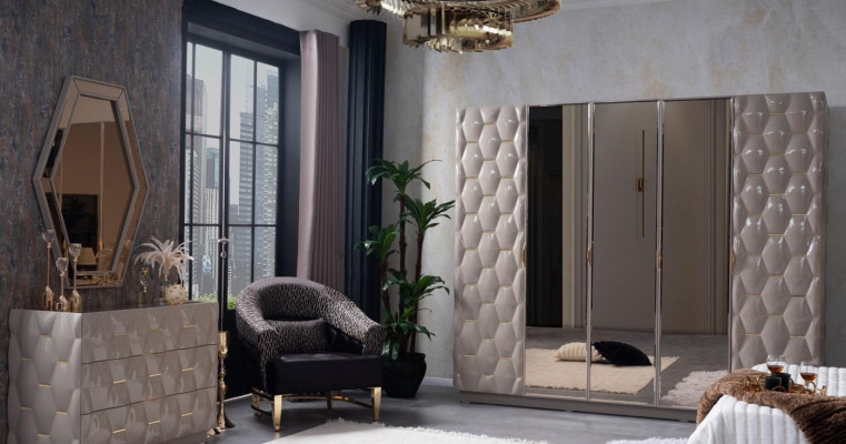 Armario Armario de lujo de madera Armarios Muebles Diseño de lujo Nuevo Dormitorio