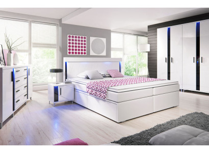 Diseño de dormitorio juegos completos de armario cama cómoda mesilla de noche