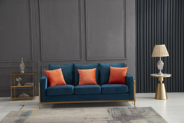 Sofá conjunto de 3+2 plazas Diseño Sofás Tapizado Relax Cojines de tela.