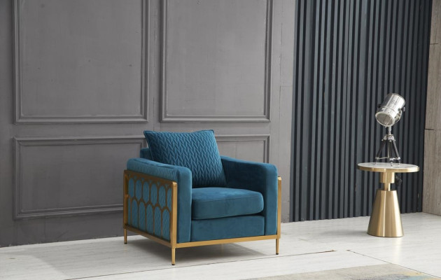 Sillón Club Lounge Silla de diseñador Sofá de cojín con respaldo Nuevo de 1 asiento para televisión