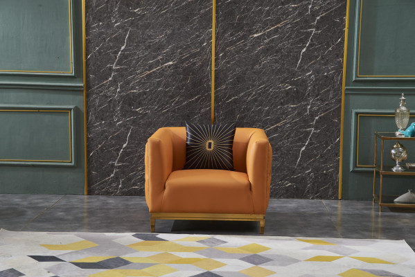 Sofá diseño sillón asiento cuero salón decoración club tapizado lujo orejas