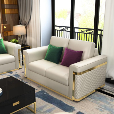 Conjunto completo de sofá de 3 2 1 plazas, diseño 3 piezas. Sofá de cuero.