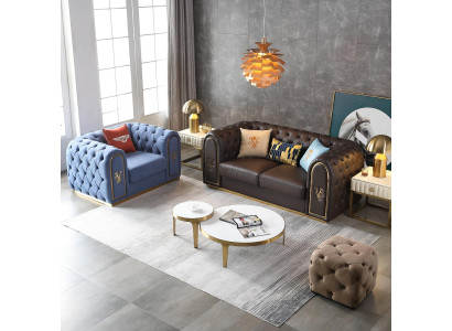 Sofá 3+1 plazas Conjunto clásico de sofás de salón Sofá Sofás Acolchados