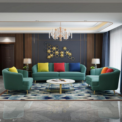 Conjunto completo de sofá de 3+2+1 plazas, sofá de diseño, sofá, sofá seccional.