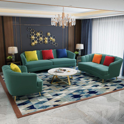 Sofá de dos plazas 2 plazas diseño sofás tapicería sofá moderno de tela textil.