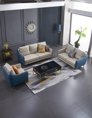 Sofá conjunto de 3+1 plazas diseño decorativo Sofás Acolchados Sofás Relax de Cuero