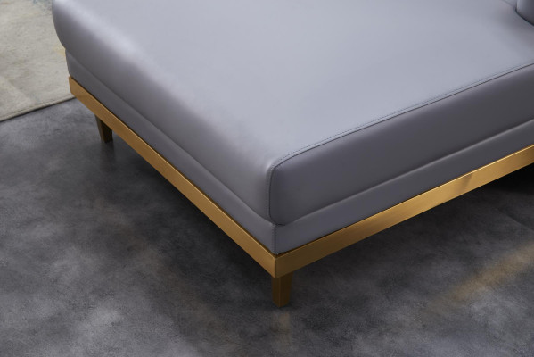 Sofá esquinero Sofá Couch Sofá de cuero Sofá de la sala de estar Muebles de lujo Forma en L