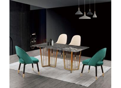 Juego completo de mesa de comedor con 4 sillas Grupo de comedor Mesa
