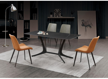 Mesa de comedor de diseño, mesa de comedor, decoración de sala de estar, mesas de diseño 180x90cm