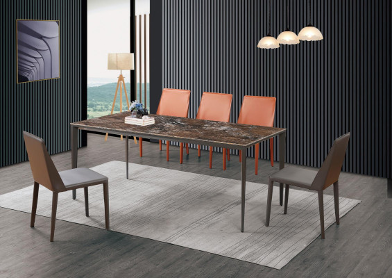 Conjunto completo de mesa + 4 sillas, conjunto de comedor, grupo de comedor, mesa de madera decorativa.
