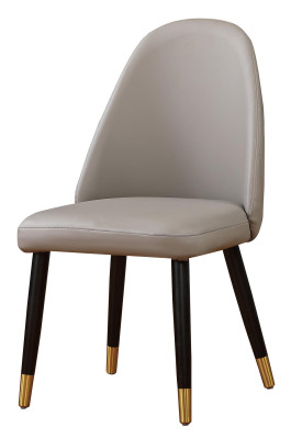 Una silla incomparable en gris para el comedor de estilo moderno.