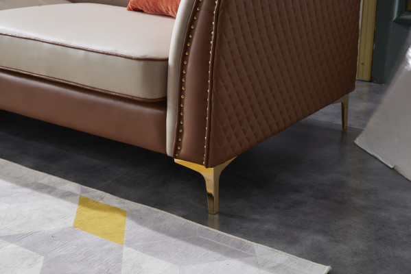 Sofá individual de un diseñador de sillón de club lounge acolchado nuevo.