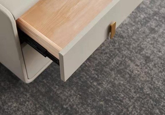 Diseño de mesa de noche decorativa de consola de metal brillante para mesas de consola de dormitorio.
