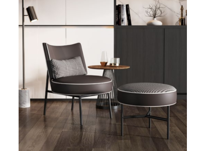 Silla + taburete sillón de club sillón de salón sillón de cóctel sillón de relax respaldo