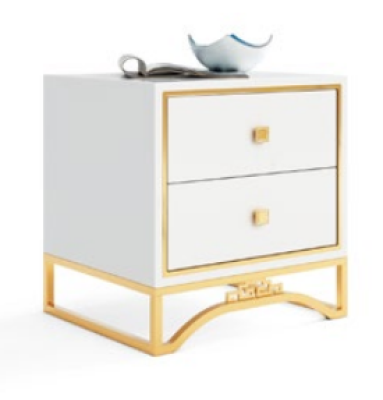 Mesa mesita de noche Sofá Mesa Mesa auxiliar Mesa para cama con cajón Blanco