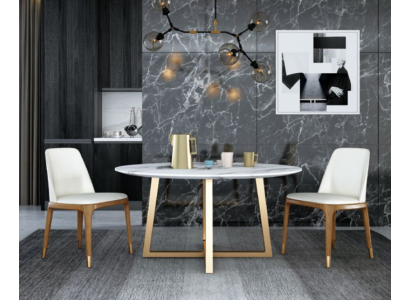 Diseño Mesa Comedor Redonda Metal Mesas Redondas Sala Estar Lujo Oro
