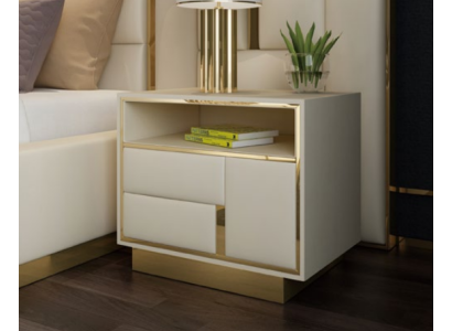 Mesa de noche consola auxiliar habitación dormitorio diseñador mesas metálicas consolas.