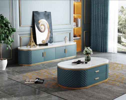 Cómoda de diseñador Aparador Bajo Tablero Lateral Decorativo Armario Estantería de Sala de Estar