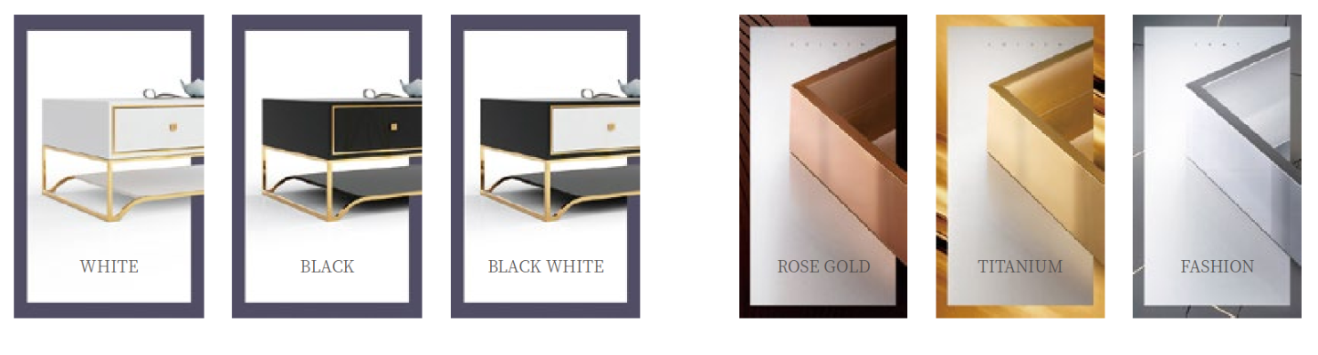 Cómoda de diseño noble Sideboard Italiano Cómodas Bajas de Cuero