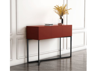 Mesa de madera de diseñador, mesa consola, mesa consola de maquillaje.