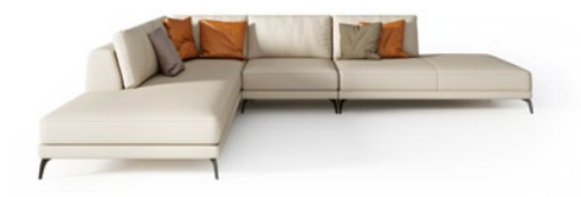 Sofá de esquina conjunto de tapicería paisaje de vida decoración en forma de L sofá de diseñador sofá