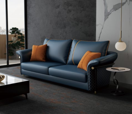 Juego completo de tapizado de cuero para sofá de 3 plazas Sofá 3-2-1 de diseño