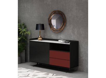 Italian designer chest of drawers style furniture tall cabinet cabinets orange