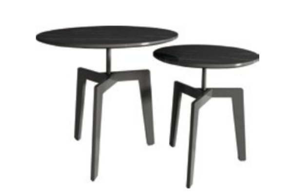 2x Mesa de centro decorativa de mesa de café mesa auxiliar mesa de centro de diseñador