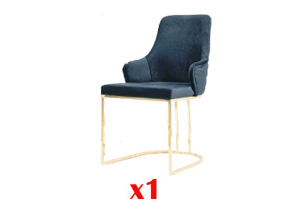 Silla de comedor estilo italiano Diseño moderno Silla tapizada Royal