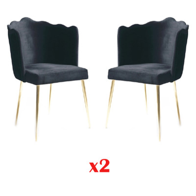 Mesa de comedor conjunto de muebles de lujo italiano Silla Set 2X sillas Grupo