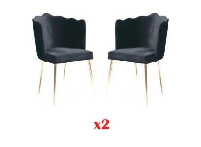 Mesa de comedor conjunto de muebles de lujo italiano Silla Set 2X sillas Grupo