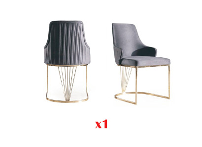 Silla de comedor estilo italiano tapizada silla de lujo sillas sala de estar