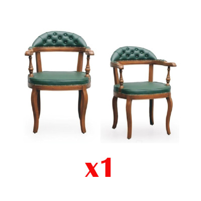 Silla Chesterfield de comedor diseño sillas de lujo de madera maciza