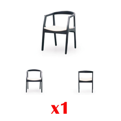 Comedor Muebles de madera Sillas Diseño de lujo Silla tapizada con respaldo Asiento Oficina