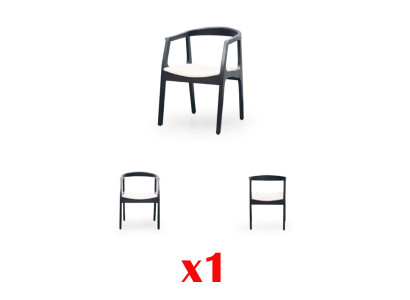Comedor Muebles de madera Sillas Diseño de lujo Silla tapizada con respaldo Asiento Oficina