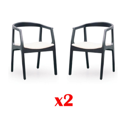 Conjunto de 2 sillas de madera maciza de tela de diseño para comedor y sala de estar.