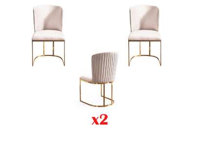 Estilo italiano Conjunto de diseño Sillas tapizadas Sillón Grupo de sillones